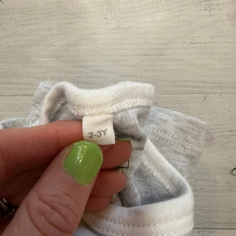 Mori Baby grey‎ pajama top 2/3
